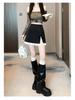 Sweet & Spicy High-Waisted Lace Bodycon Skirt - Grey, Korean Style, Anti-exposure Short A-line Design