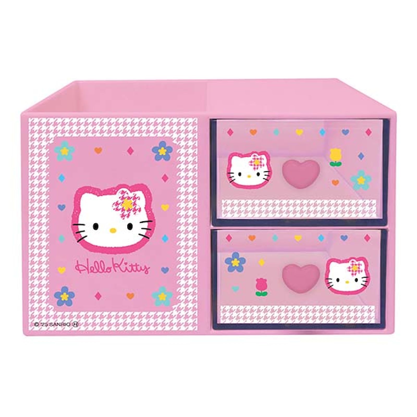 

K Company Hello Kitty Kaohana Пластиковый комод с ручкой x Ш14 x Подставка, CPS-KTK, В8.9 Г10.1см