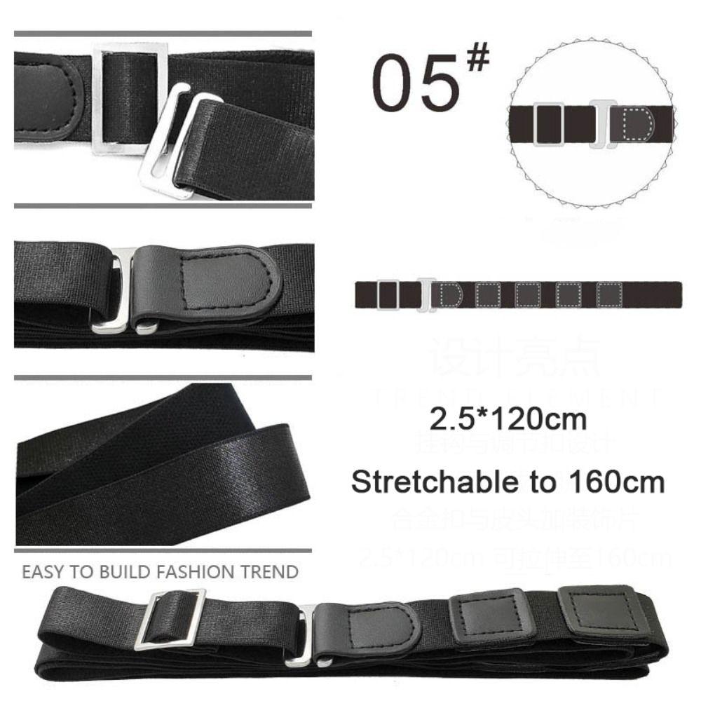 Men Women Non-slip Elastic Waistband Anti Wrinkle Shirt Stay Best Belt Business Shirt Holder Straps Adjustable Belt Locking Belt