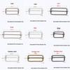 Stainless Steel Adjustable D-Ring Buckle - Copper Three-Speed Wire Pull Design