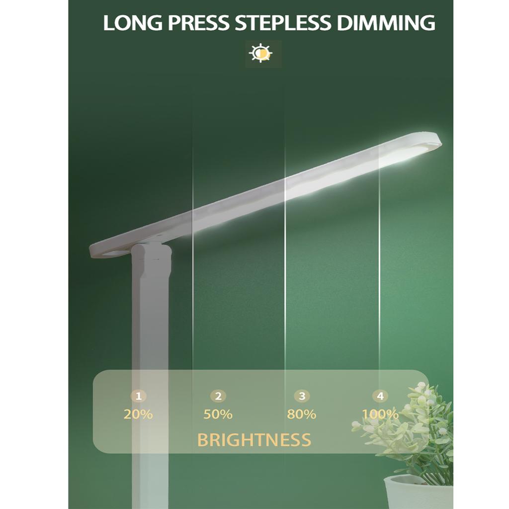 4800mAh USB Touch Dimmable Folding Table Lamp Eye Protection LED Lamp 3 Colors USB Rechargeable Reading Bedside Night Light