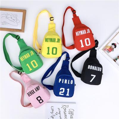 Bolsa infantil estampada com alfabeto bolsa de ombro fofa desenho animado bolsa de peito para bebê bolsa transversal para meninas