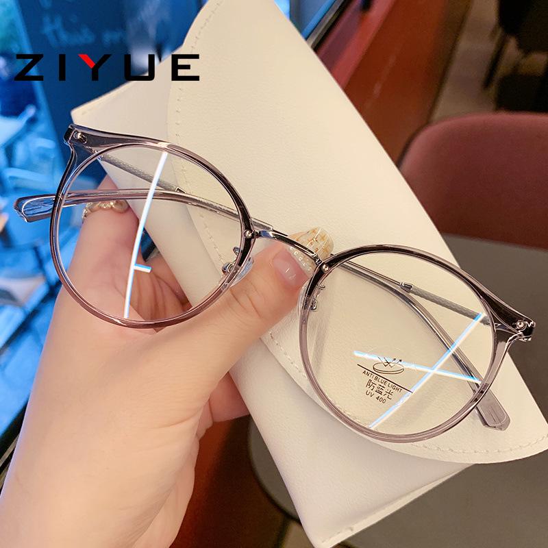 TR90 Women's Slimming Anti-Blue Light Glasses Frame, Prescription-Ready for Students