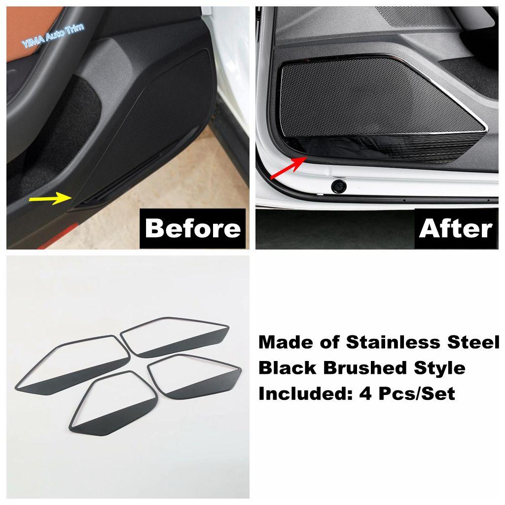 For VW Volkswagen Arteon 2018 - Car Inner Window Pillar A Stereo Speaker / Door Stereo Speaker Frame Cover Trim Accessories