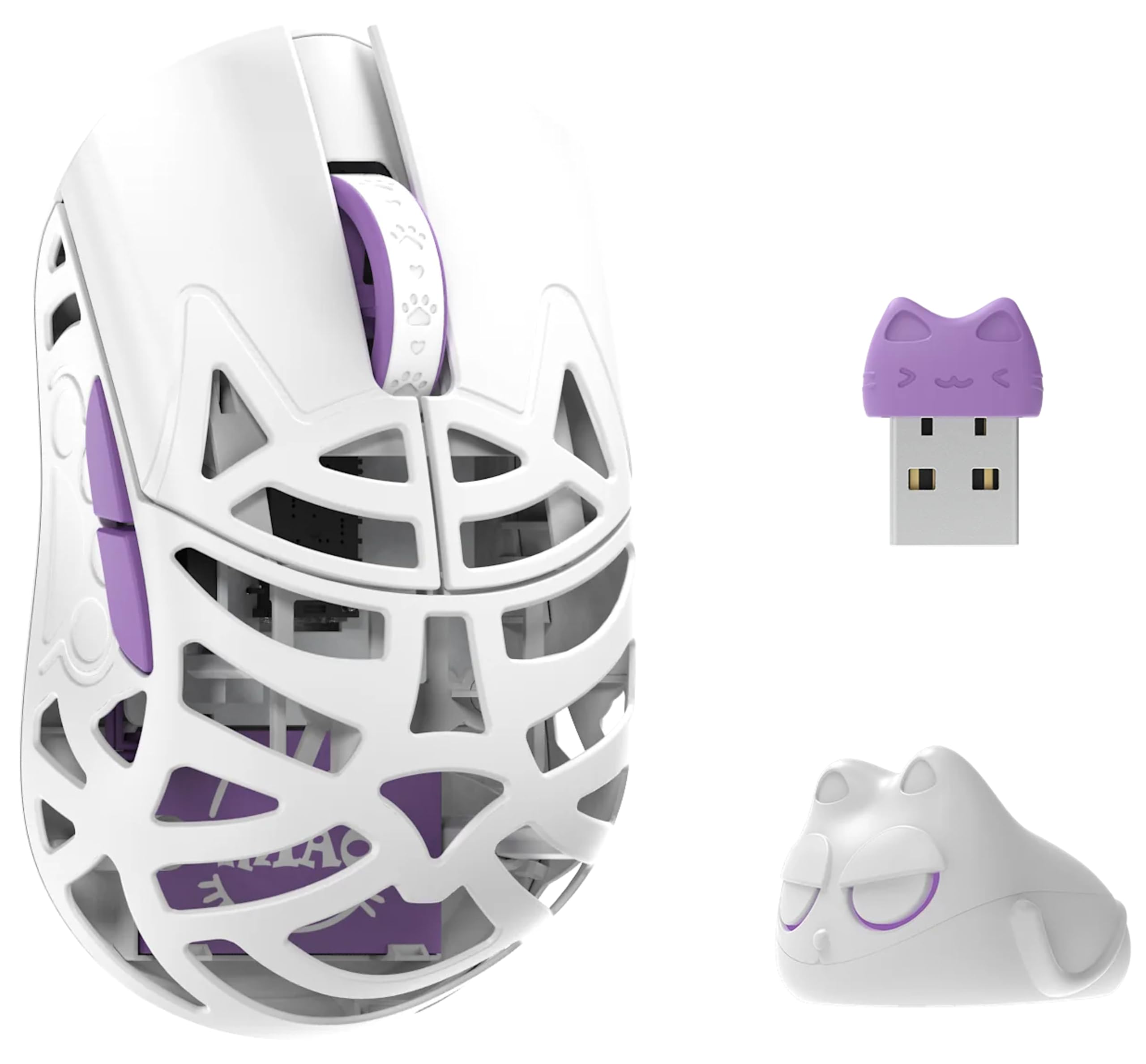 

WLMOUSE Beast Miao Бездротова ігрова миша 31 г з підтримкою пальців, амбідекстра, 8 кГц опитування, легкий корпус зі сплаву магнію, сенсор PAW3950HS, японський білий, 2,4 ГГц