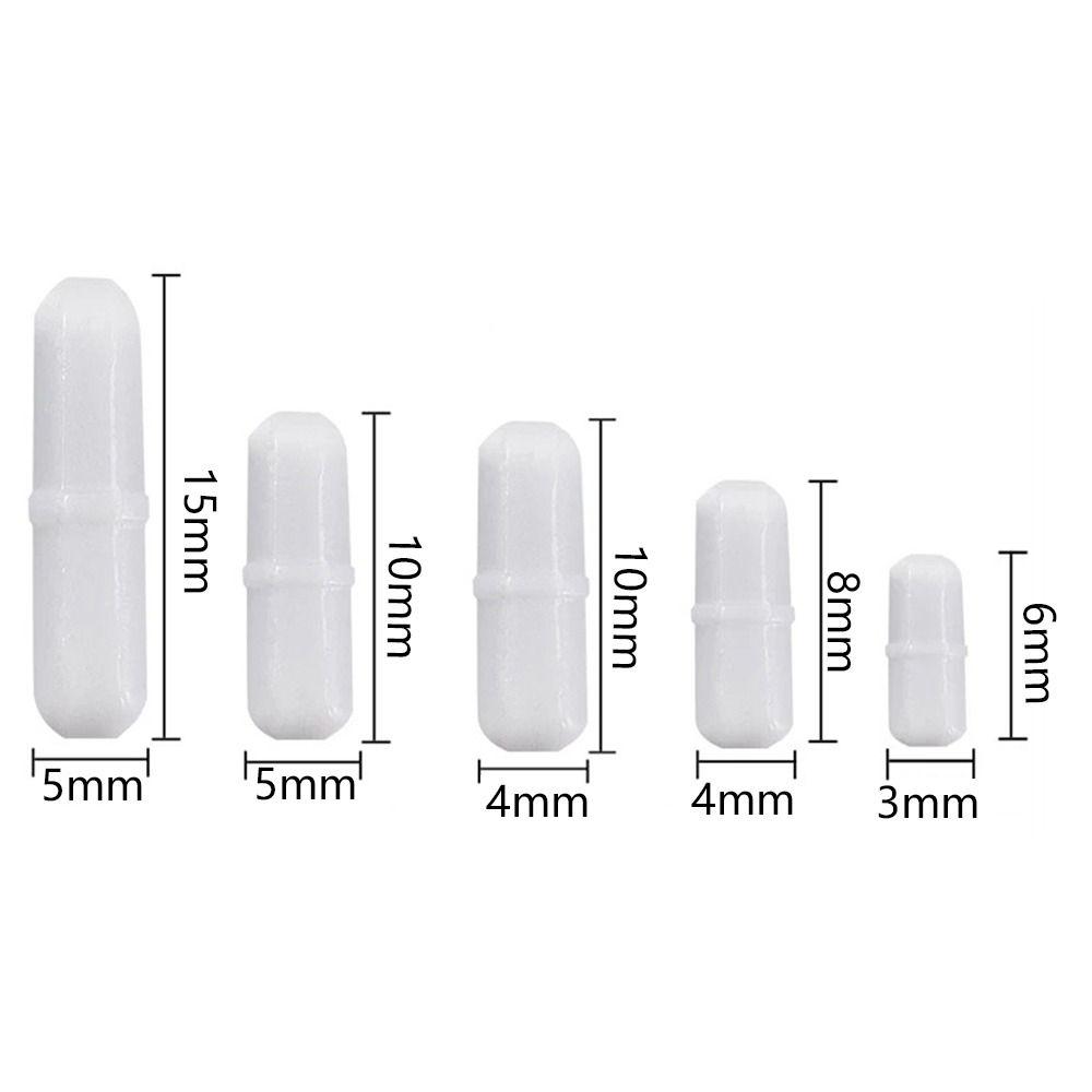 10Pcs PTFE Magnetic Stirrer Mixer 6-15mm Rotating Biological Stirrer Magnetic Stir Bars  Biology