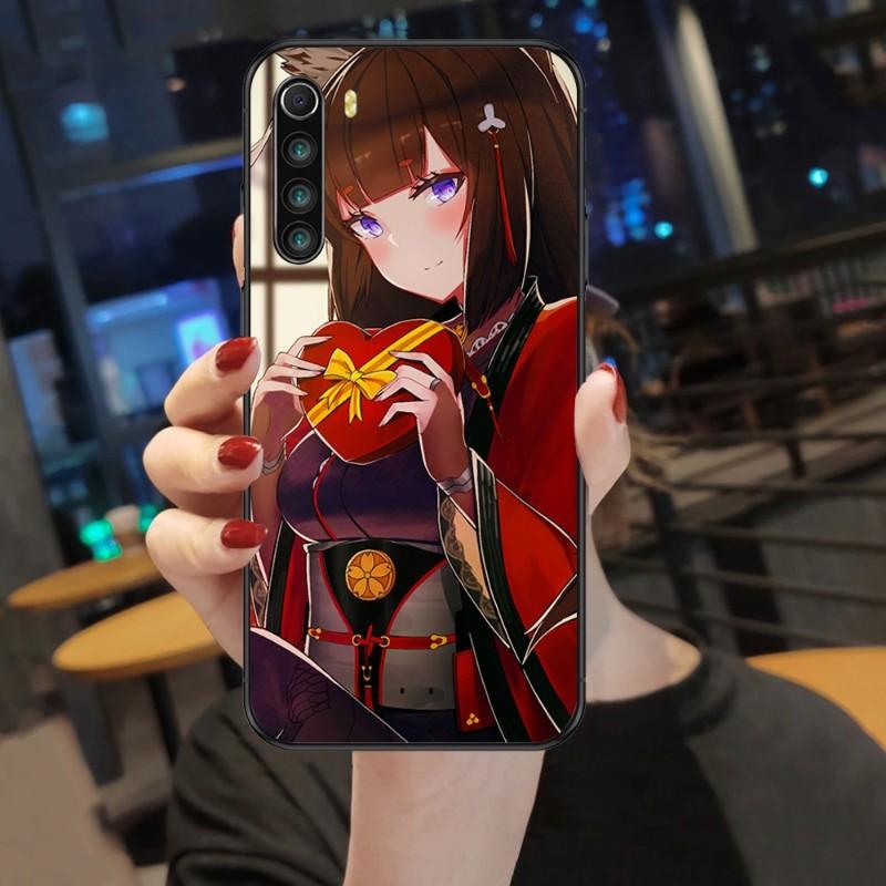Cute Azur Lane Girl Phone Case For Xiaomi Mi 12 11T 10T 9T Lite Pro Ultra Note 10 Poco F3 F4 X4 GT Soft Black Phone Cover