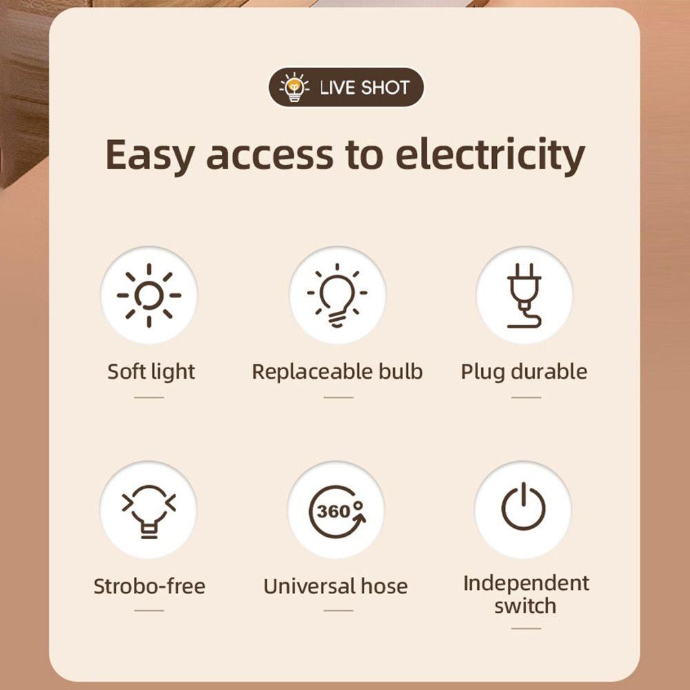 EU US UK Conversion Wall Plug Lamp Lotus Flowers Bulb Socket Converter Led Light Base  Gift