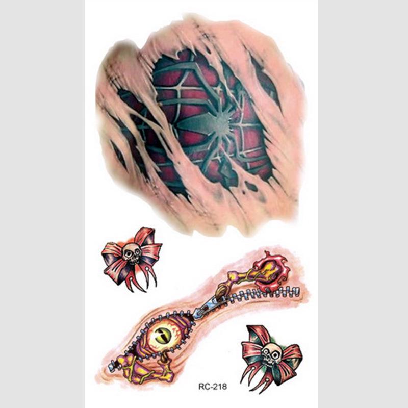Halloween Temporary Horror Surgery Wound Scar Tattoo Stickers