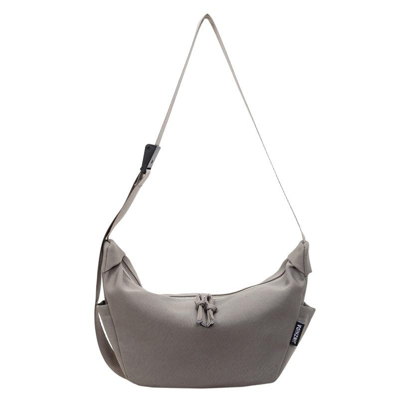 Simple literature and art 2025 autumn new large-capacity women's Korean version solid color trend convenient single shoulder underarm crossbody w