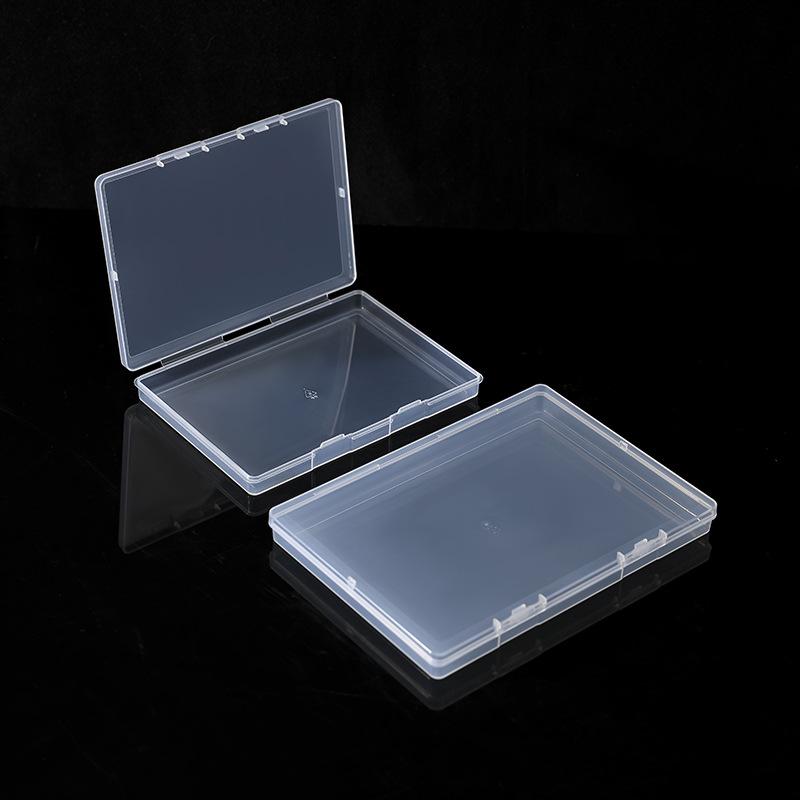 Transparent Plastic Pp Storage Box, Covered Rectangular B01 Flat Box, Spare Parts Small Box, Jewelry Hardware Packaging Box.