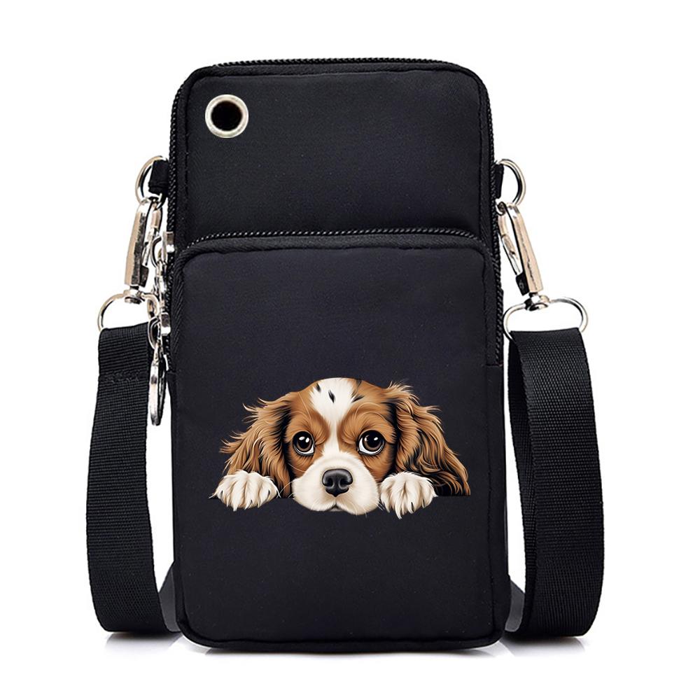 

Симпатичные кошельки и сумки с 3D-принтом собаки, женская мини-сумка для мобильного телефона с изображением мультяшного животного, маленькая сумка через плечо для женщин, сумки через плечо