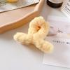9cm Plush Cross Hair Clip for Women Korean Fashion Sweet Shark Clip Simple Versatile Hairpin Girl Hair Accessories