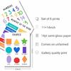 6 Learning Posters for Toddlers & Kids – 11"×14 "Alphabet, Numbers, Colours, Shapes, Days of the Week & Months – Educational Wall Charts for
