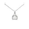 1 Pcs Fashion Opal Bag Copper Pendant Necklace Female Design Collarbone Chain Women's Girls' Elegant Accessories