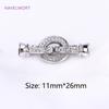 18K Gold Plated Heart Pearl Clasp Connector For Bracelet Necklace Making,Inlaid Zircon Hook Clasp,Brass Jewelry Accessories