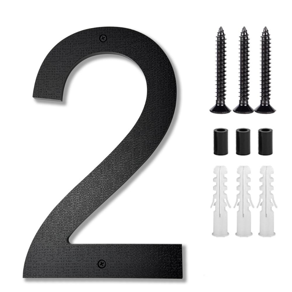 8inch 3D Suspension House Number Black Address Number High Quality Hotel Room Number Door Use