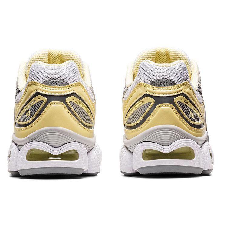 Asics Gel-Nimbus 9 Marathon Low-Top Running Shoes Women Running Shoes White Silver Yellow 1202A278-101