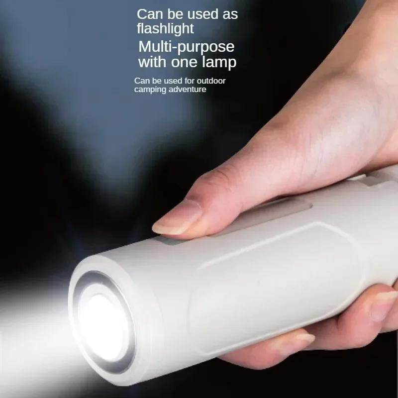 3500mAh Folding LED Camping Lamp USB Rechargeable Three Leaf Lighting Work Light Outdoor Emergency Hanging Tent Torch Flashlight