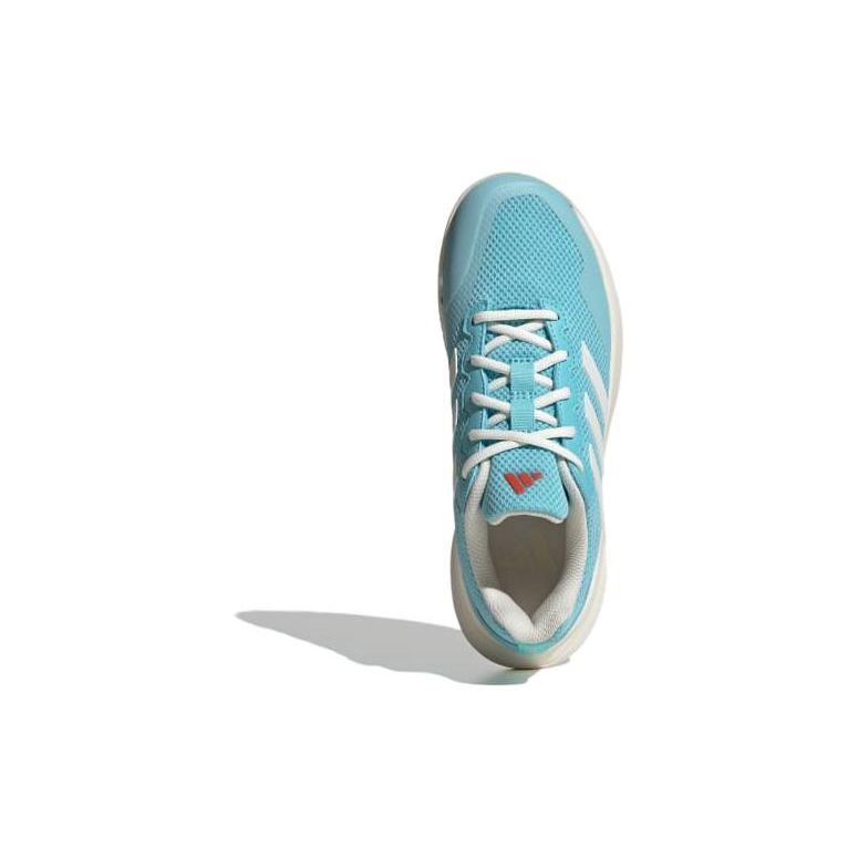 Adidas Shock Absorbing Durable Low Top Tennis Shoes Women Sneakers Blue White ID1493