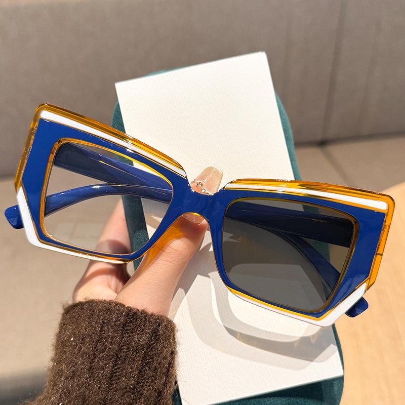 New Gradient Colour Frames Photochromic Reading Glasses Clear Lenses Unisex Blue Light Blocking Glasses with Plus Diopters