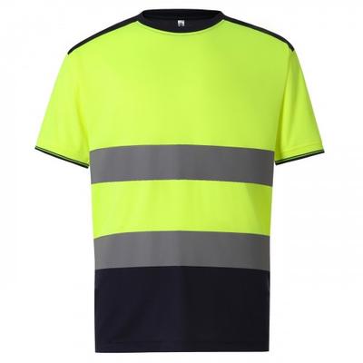 Herren Warnschutz Zweifarbiges T-Shirt
