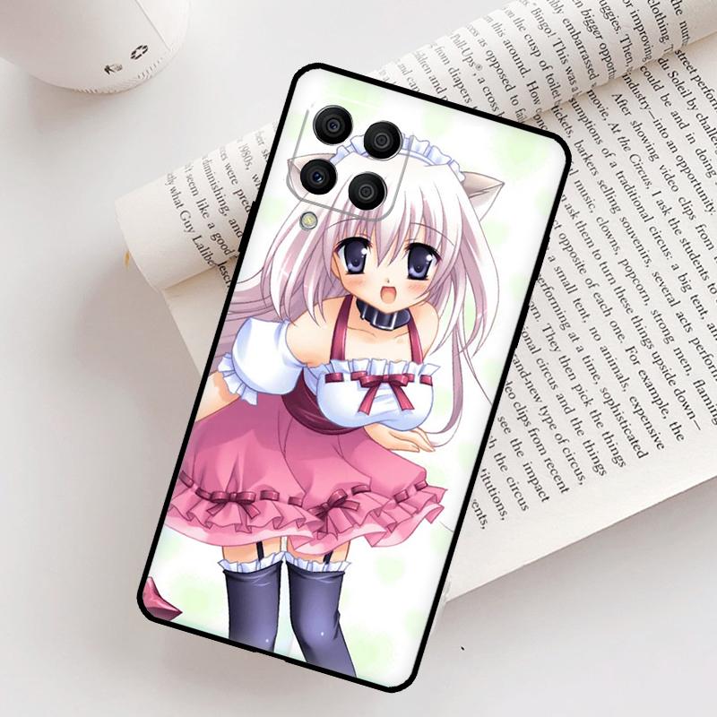 Anime Cat Girl Case For Samsung Galaxy M21 M31 M13 M33 M53 M15 M35 M55 M16 M36 M56 M12 M32 M52 M14 M34 M54