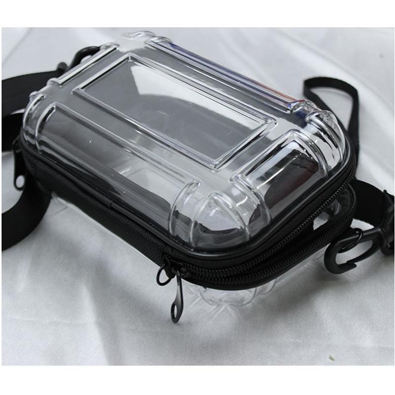 Portable Transparent Shoulder Crossbody Bag Clear Waterproof Wash Bags Travel Shopping Storage Tote Shoulder Phone Bag