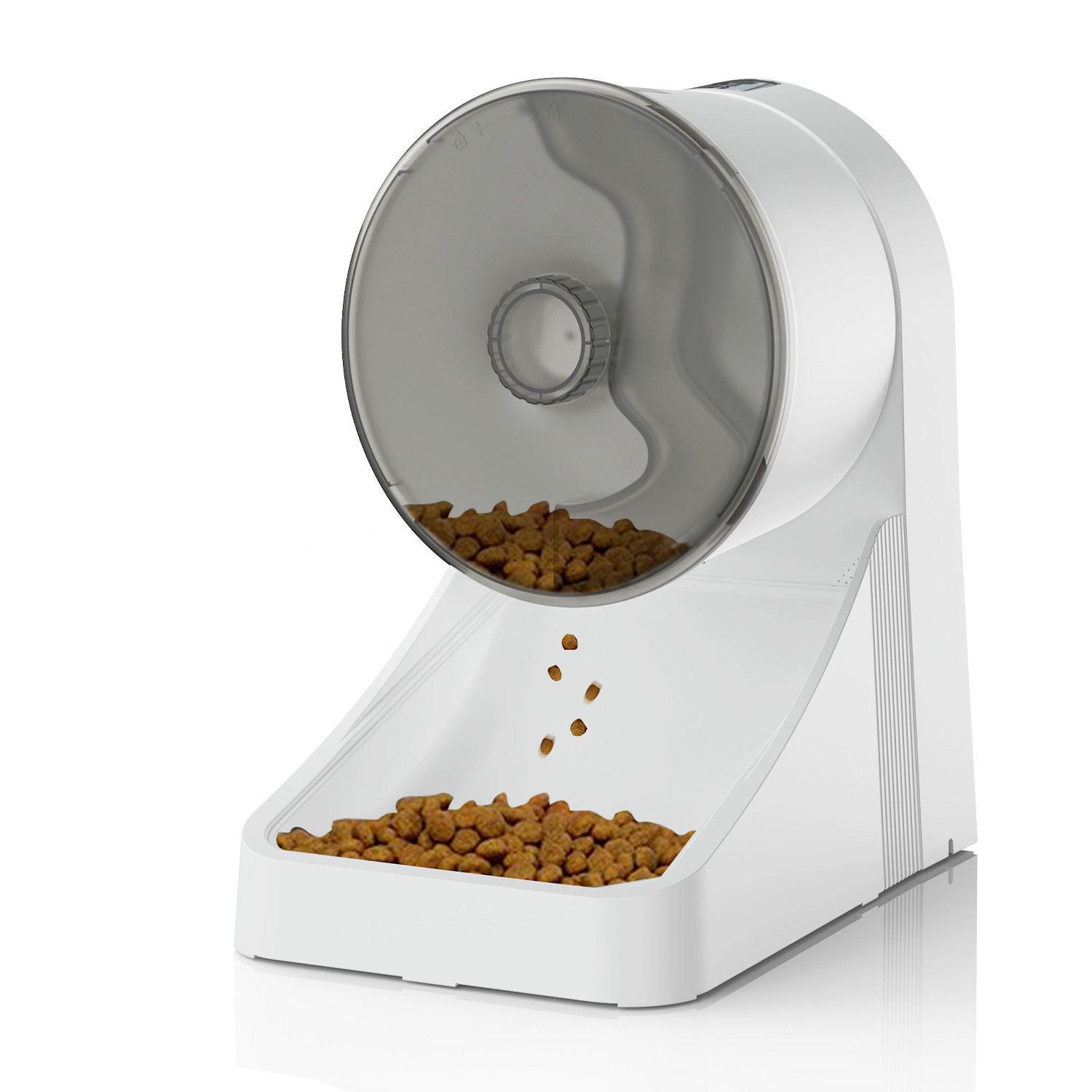 2026 Smart Pet Feeder: Automatic Food Dispenser for Cats & Dogs with Mobile Remote Control for Timed Feeding. UK Plug