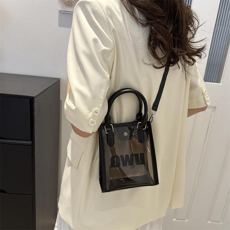 Stylish Large Capacity Pvc Shoulder Bag Trendy Clear Purse For Women 2024 New