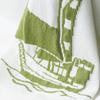 Chuyu Women's Sailboat Jacquard Short-Sleeve Knit Top