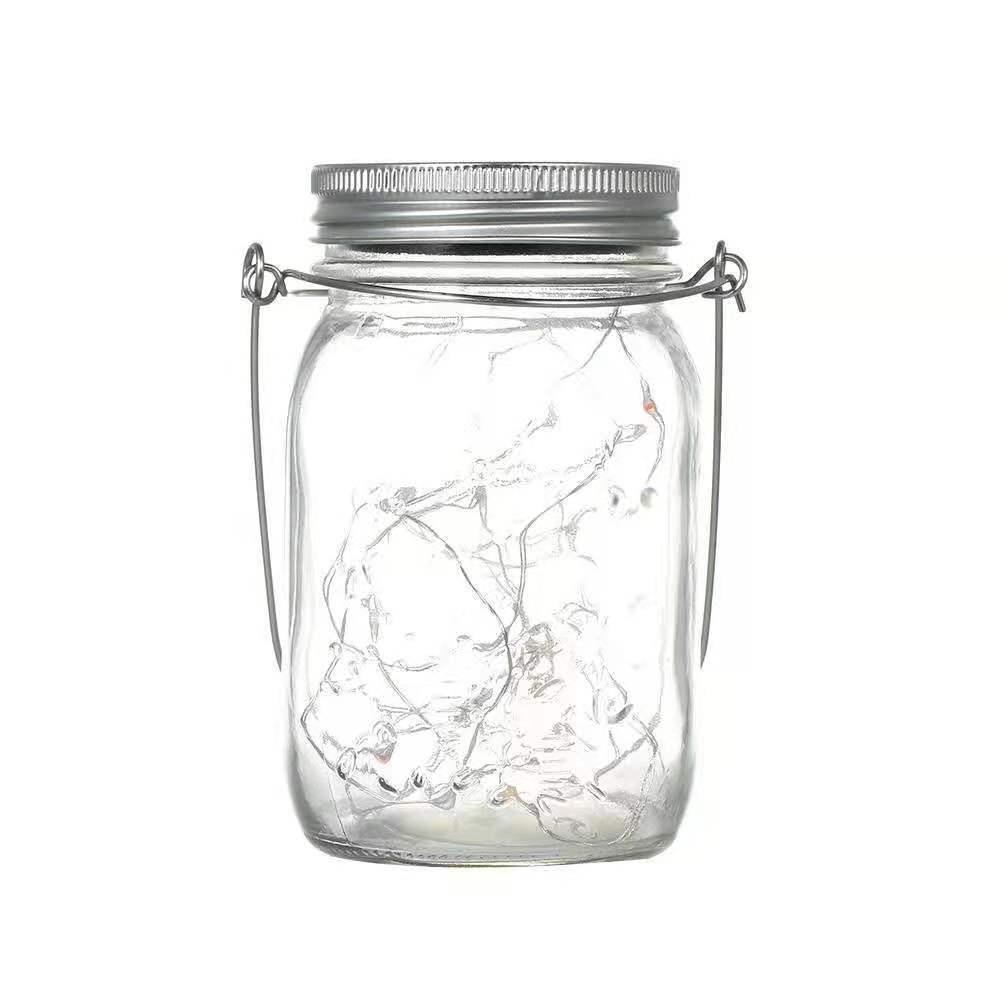 Waterproof Solar Mason Jar Lights for Outdoor Decor: Hanging Garden Fence Lights & Courtyard Pendants