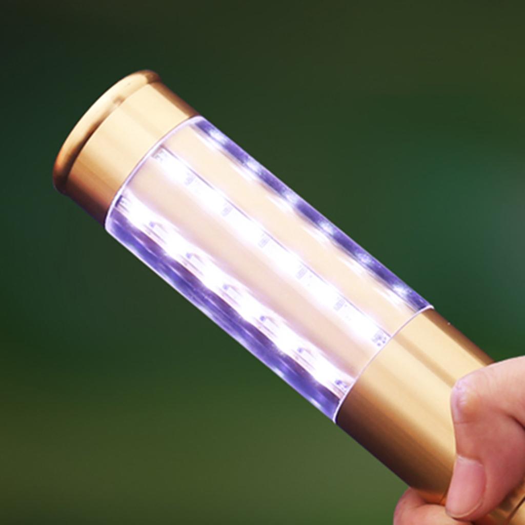 led Sticks Flashing Lights with Flat Bottom, Premium Aluminum Alloy Glowstick Rods, Great for , Parties, Camping and