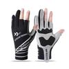 Spring & Summer Breathable Sun Protection Fishing Gloves - Anti-slip, Three-Fingerless, Thin Ice Silk, Wear-resistant Outdoor Angling Gloves