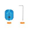 Uxcell Aluminum Potentiometer Universal Volume Tone Control Knob with Arrow Indicator for Blue 6-Piece Knob, 1/4" (6mm) Guitar, 1/2"