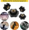 10/5 STKS M5 M6 M8 M10 Pruim Handvastdraaiende Moeren Handvat Schroefdraad Ster Mechanisch Zwarte Duimmoeren Klemknop Handmatige Moeren