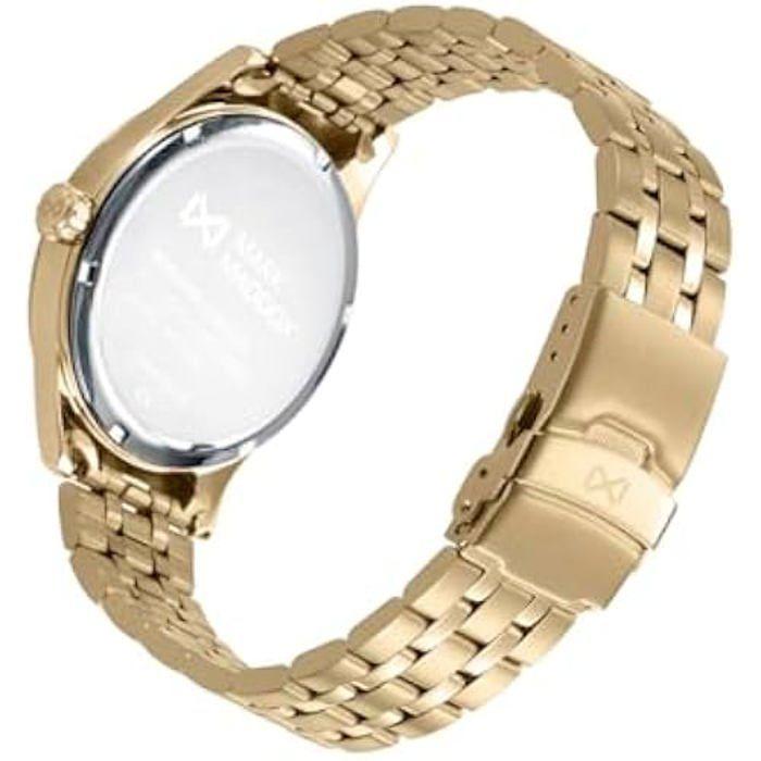 Herrenuhr - Mark Maddox - Mission HM0148-53 - Vergoldeter Stahl - Schwarzes Zifferblatt - Wasserdichtigkeit 10 ATM