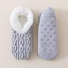 Warme gefütterte Slipper-Socken für Damen mit Noppen für den Schlaf und als Hauskleidung für drinnen