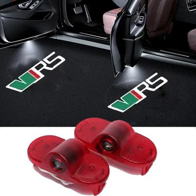 2 Stück Auto Tür Willkommensleuchten Ghost Projektor Schattenlampen für Skoda VRS Octavia A5 MKII 2006 2008-2013 Zubehör