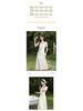 Deer to the South 'Faint Light' Apricot French Square Neck Short-Sleeve Summer Dress for Women