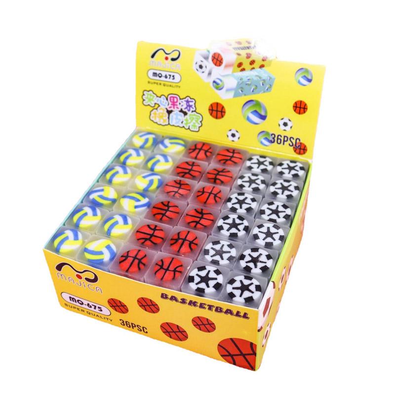 12pcs/set Cute Pencil Eraser Animal Dinosaur Ball Funny Fruit Eraser Desk Pet Eraser School Supplies Prizes Gifts Party Gifts