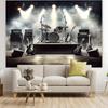2D Banner 1 Piece, Rock Band Stage Party Background - Dynamic Concert Theme Decoration, Festive Atmosphere Design