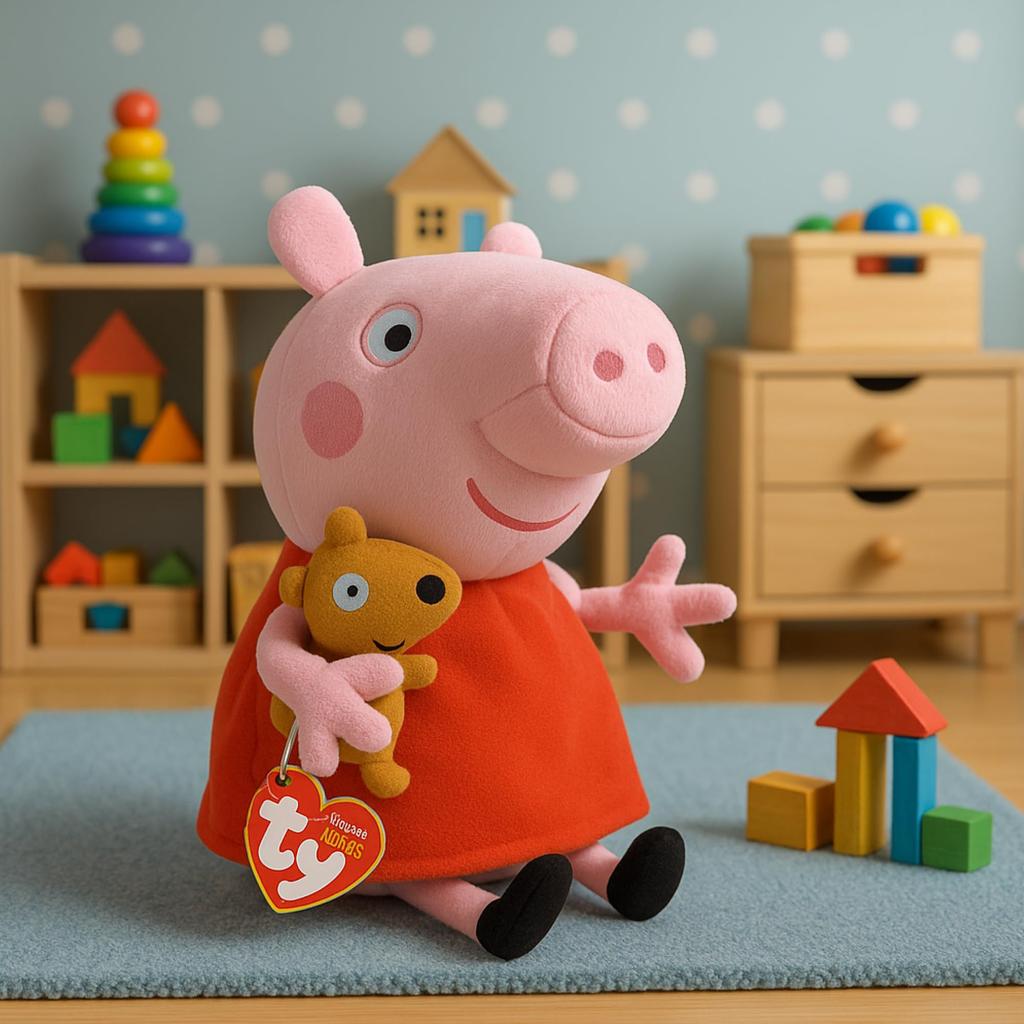 Ty Peppa Pig Plush Toy, Medium, 46128