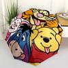 Ombrello da Viaggio a Tema Winnie the Pooh e Amici - 8 Stecche, Apertura e Chiusura Automatiche, Design Pieghevole Portatile, Ombrello Compatto ed Elegante