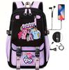 Knapsacks 3Pcs Set My Little Pony School Tote Meal Bag Pencil Pouch Female's Back To School Gift Mochila Teens Trip Bags