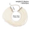 Multilayer Elegant Imitation Pearl Chunky Beads Chain Necklace for Women Wedding Bridal Goth Clavicle Choker Neck Accessories