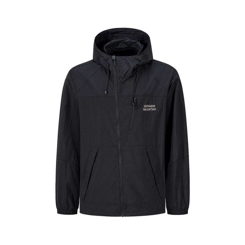 Giovanni Valentino Men's Lightweight Hooded Jacket