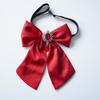 Jk Uniform Satin Bow Tie With Spliced Lace For Adult Fashion Accessories