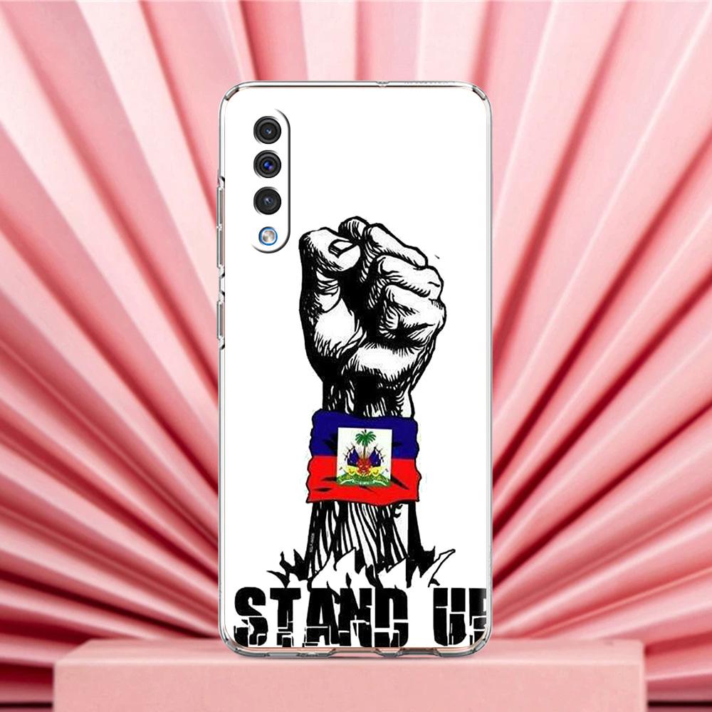 Phone Case For Samsung A56 A36 A26 A24 A16 A14 A12 A32 A50 A70 A22 A40 A34 A54 A42 A52 5G A04s A06 Cover shipping Haiti Flag