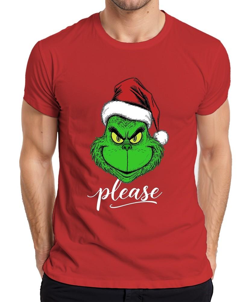 Grinch Please Christmas Gnome Funny Gift Xmas Grinch Unisexs Tshirt